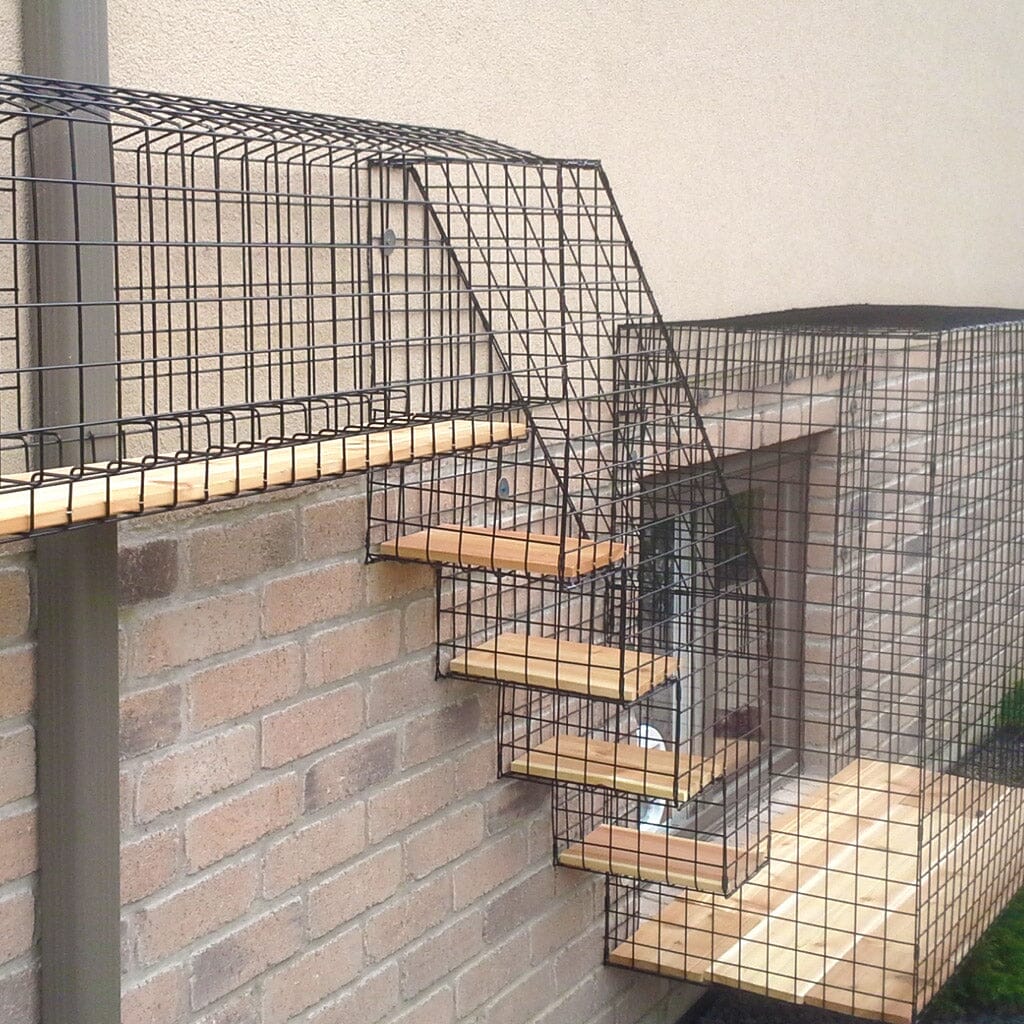 4-Step Outdoor Catio Stairs - Habitat Haven
