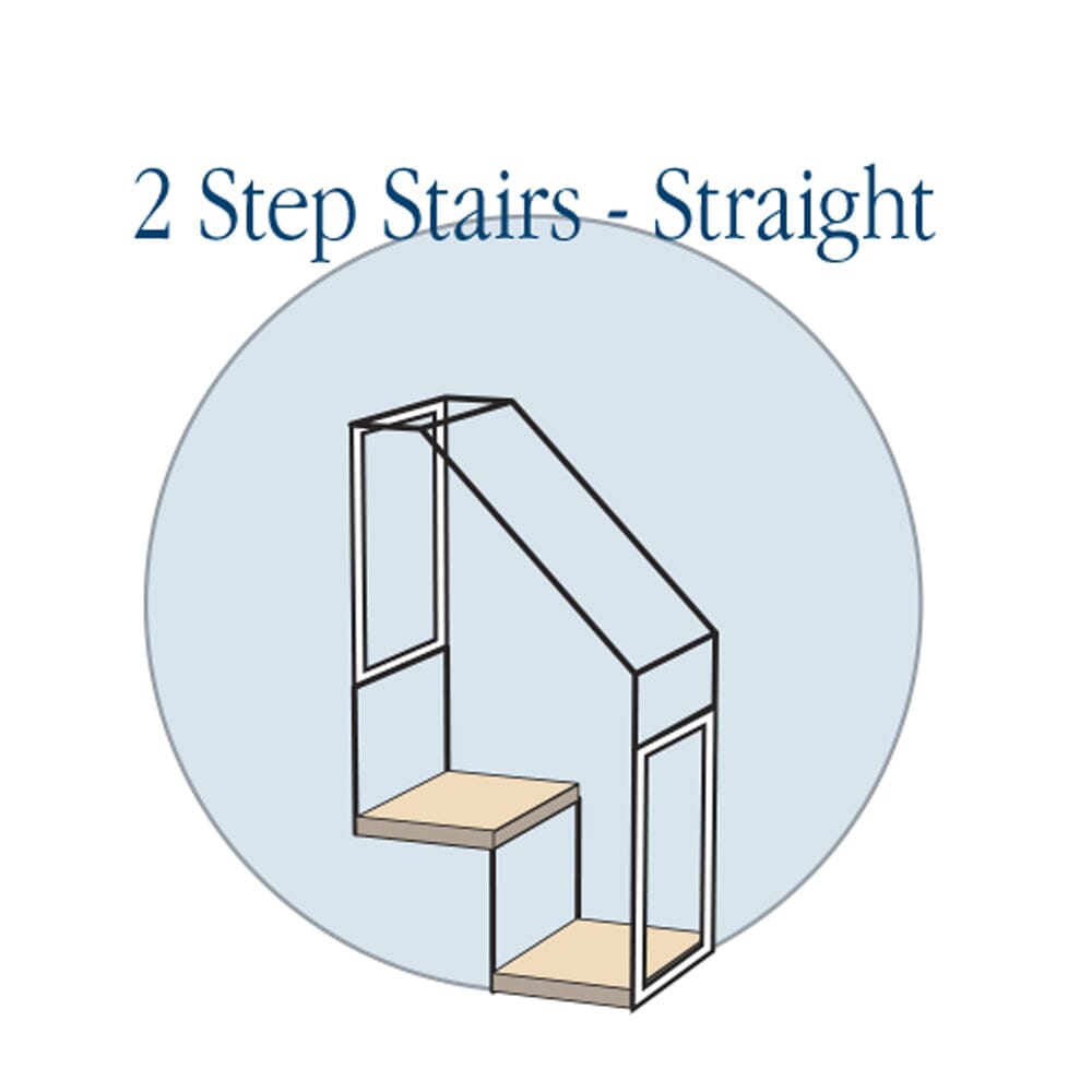 2 Step Stair - Straight - Habitat Haven