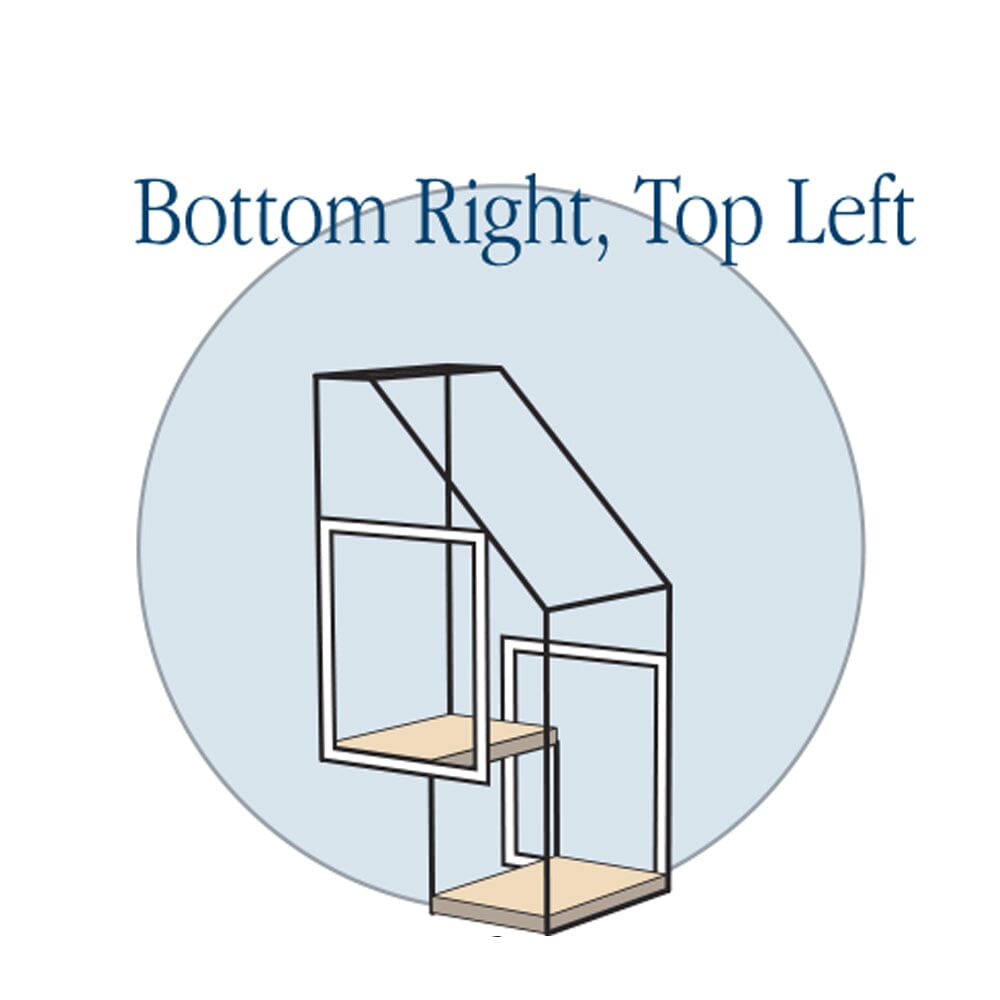 2 Step Stairs - Bottom Right Top Left - Habitat Haven