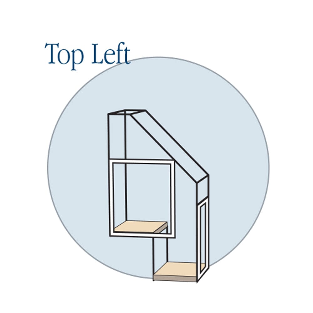 2 Step Stairs - Top Left - Habitat Haven