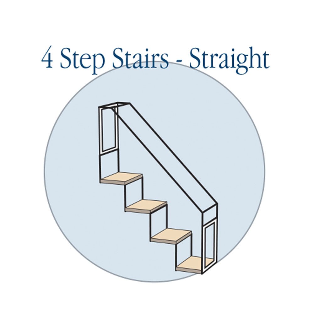 4 Step Stair - Straight - Habitat Haven