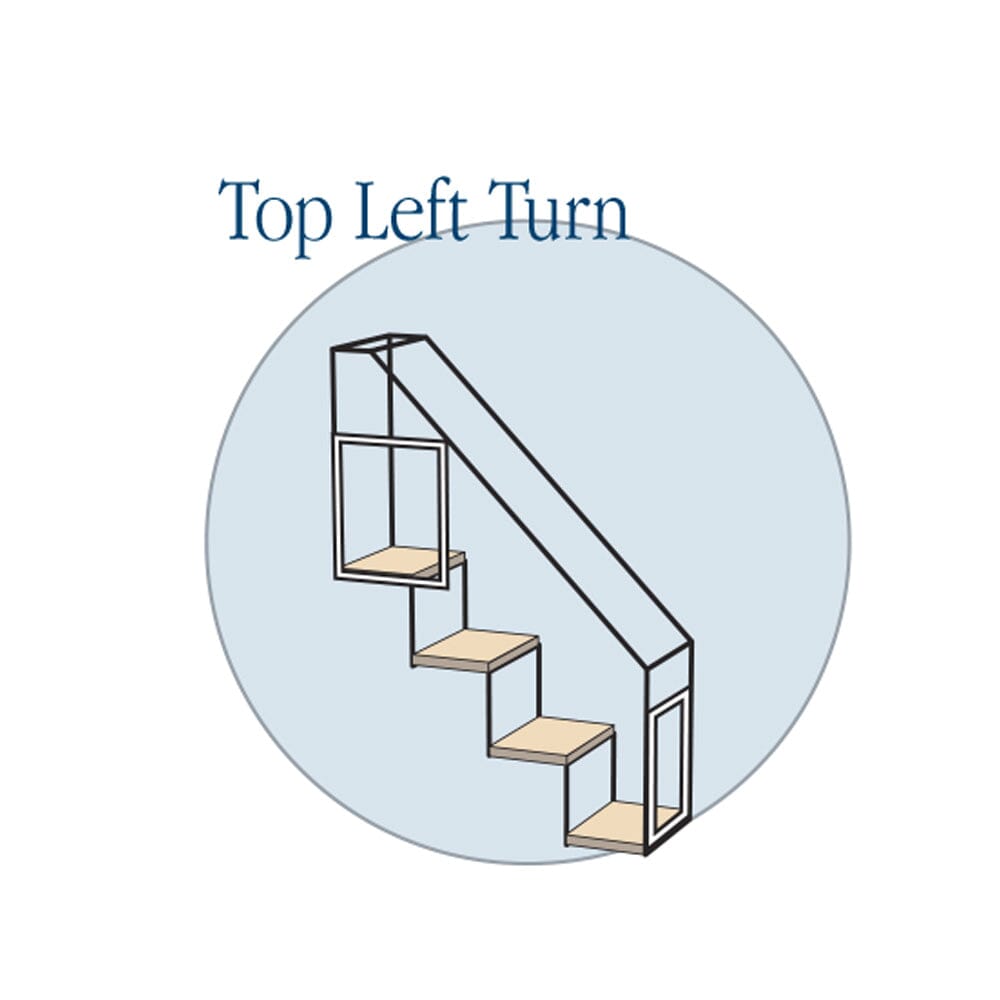 4 Step Stairs - Top Left Turn - Habitat Haven