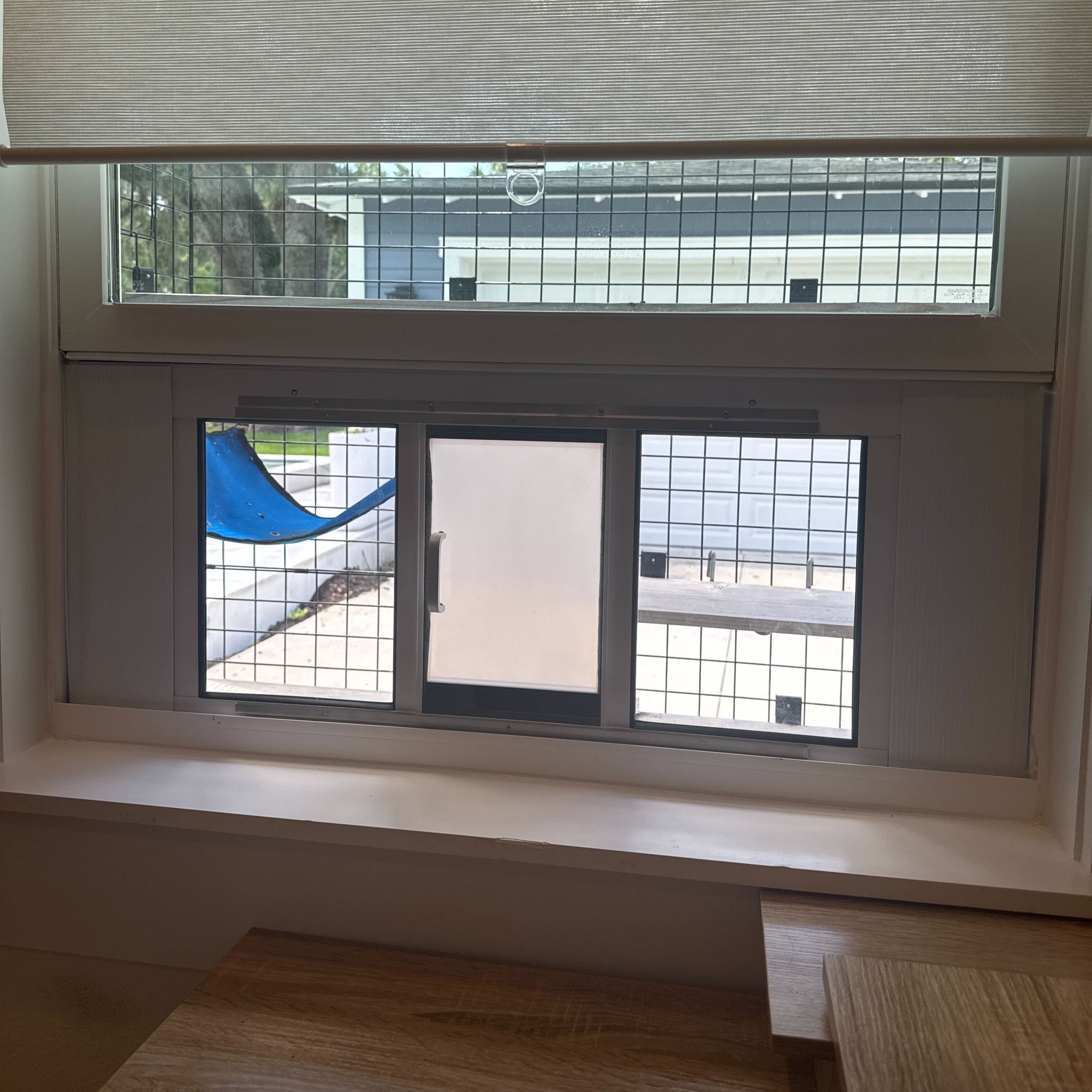 Adjustable Aluminum Cat Door Window Insert - Habitat Haven