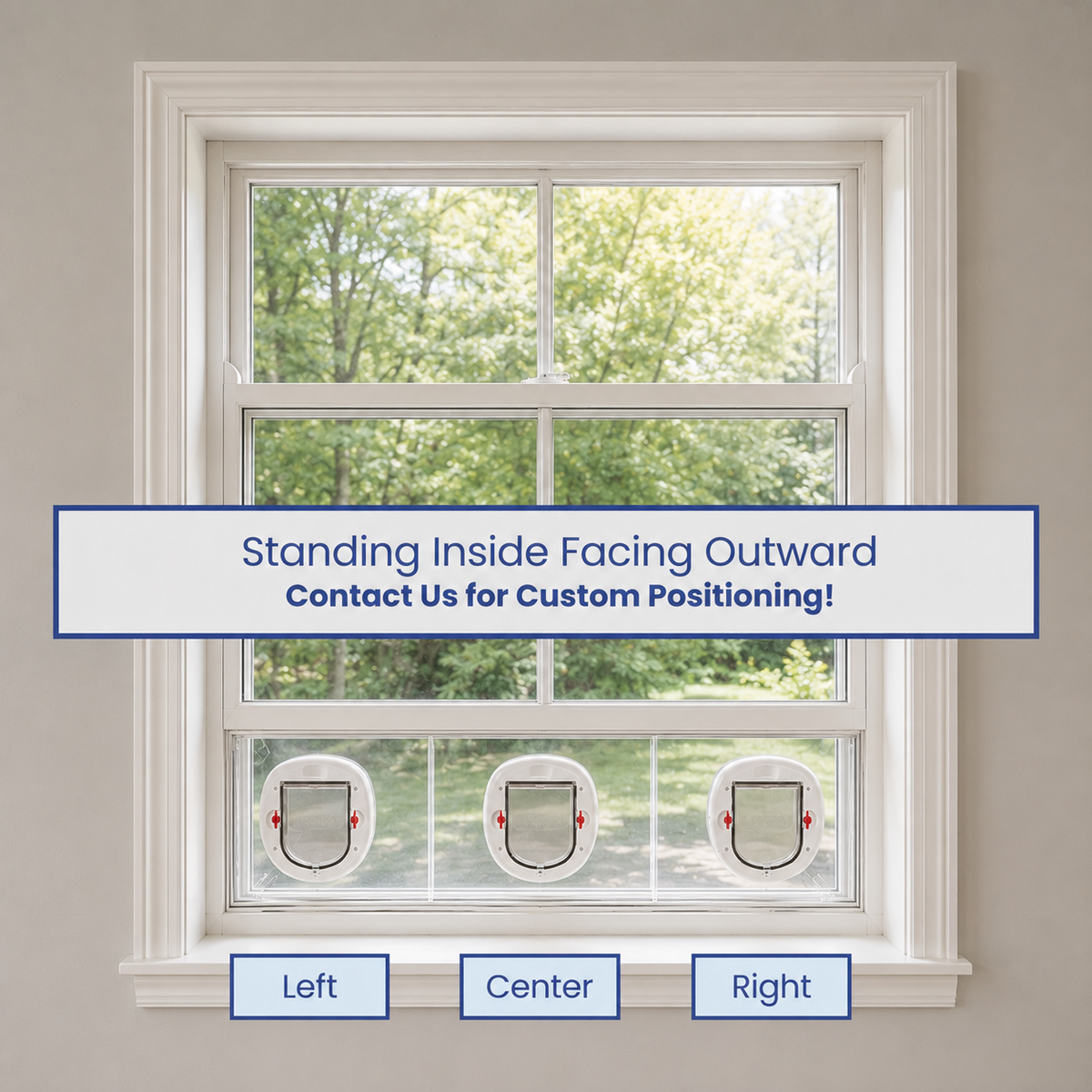 Window Cat Door Insert