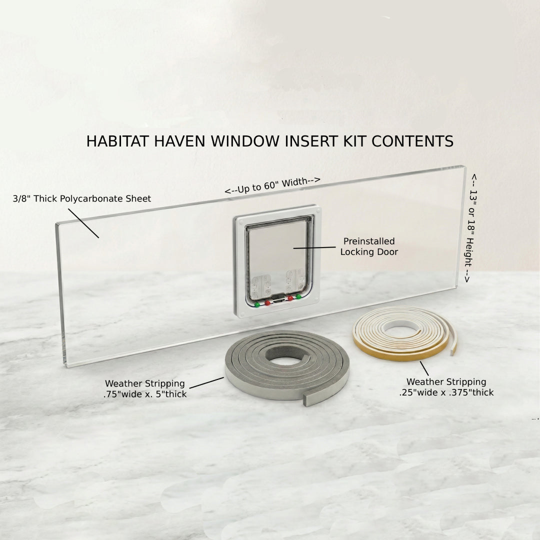 Window Cat Door Insert