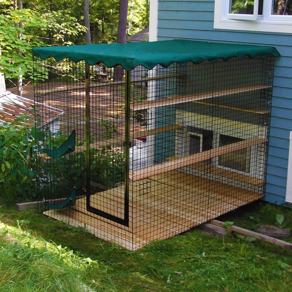 Awnings For 3 Sided Catio Enclosure - Habitat Haven