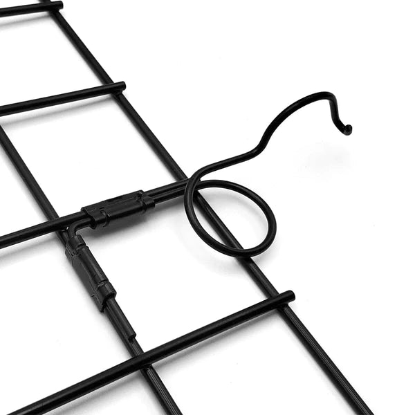 Black Oxide Coated, Stainless Steel Wire Door Cage Latches (RIGHT HAND SWING) - Habitat Haven