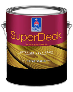 Clear Water-Based Deck Sealer for Habitat Haven Cedar Floor and