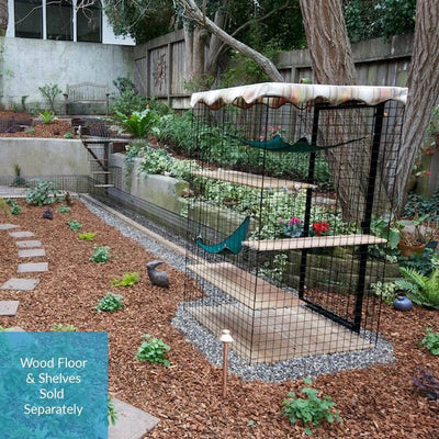 Four Sided Enclosure - With Wire Mesh Floor - Habitat Haven