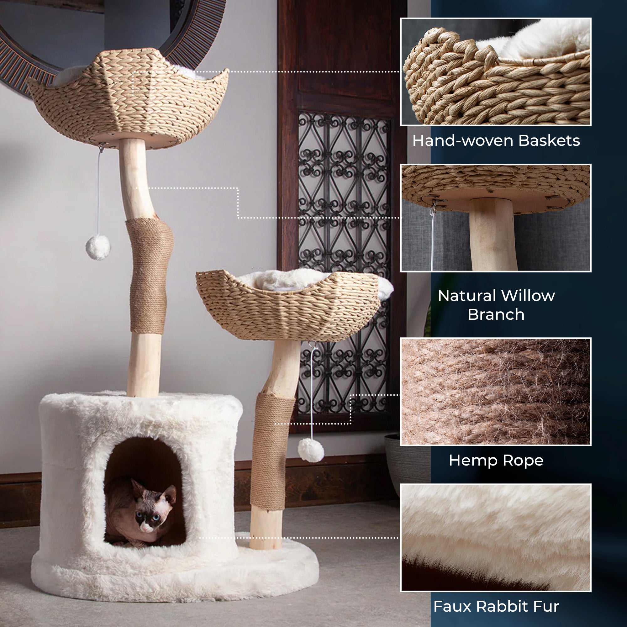 Tree Branches Cat Tower That Looks Like A Tree ??Mini Cat Room DIY