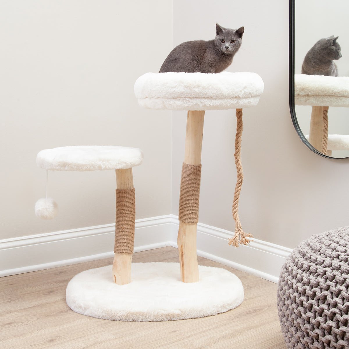 Rectangular Cat Tree The Oasis Real Wood Cat Tree | Habitat Haven
