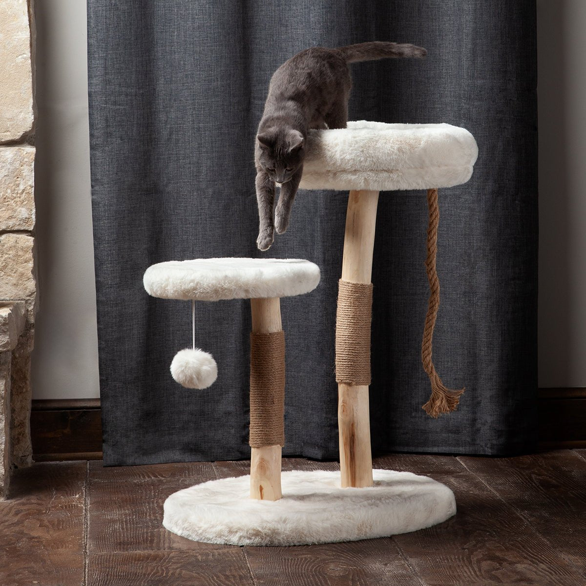 The Oasis Real Wood Cat Tree Habitat Haven - Main Image