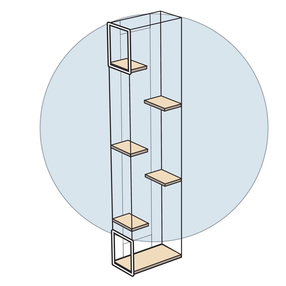 TW24 Tower - Top Left & Bottom Left Dual Entry/Exit Point - Habitat Haven