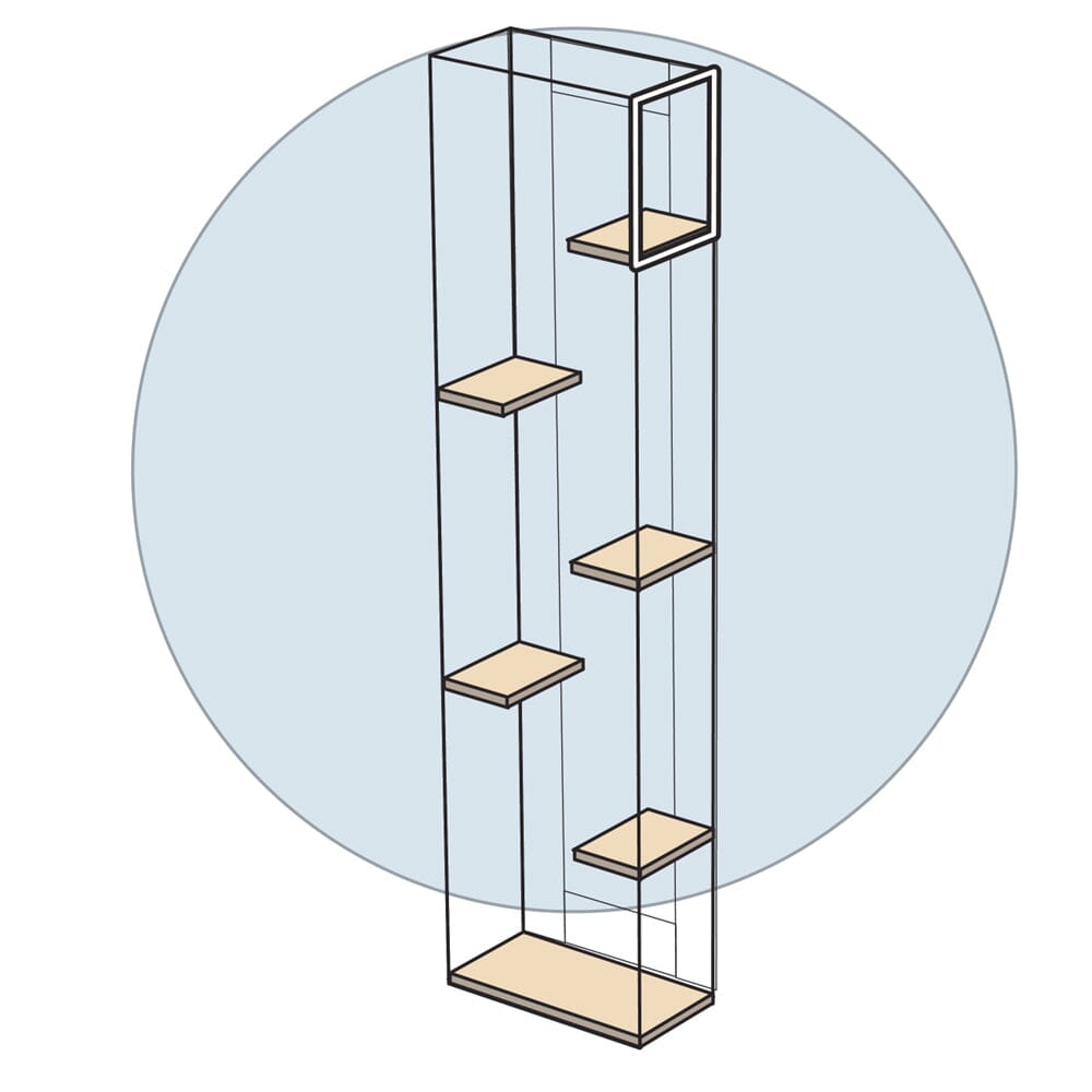 TW38 Tower - Top Right Single Entry/Exit Point - Habitat Haven