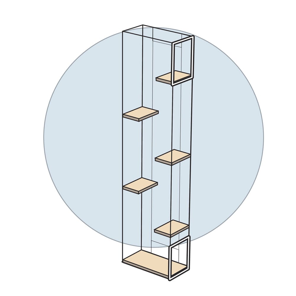 TW47 Tower - Top Right & Bottom Right Dual Entry/Exit Point - Habitat Haven