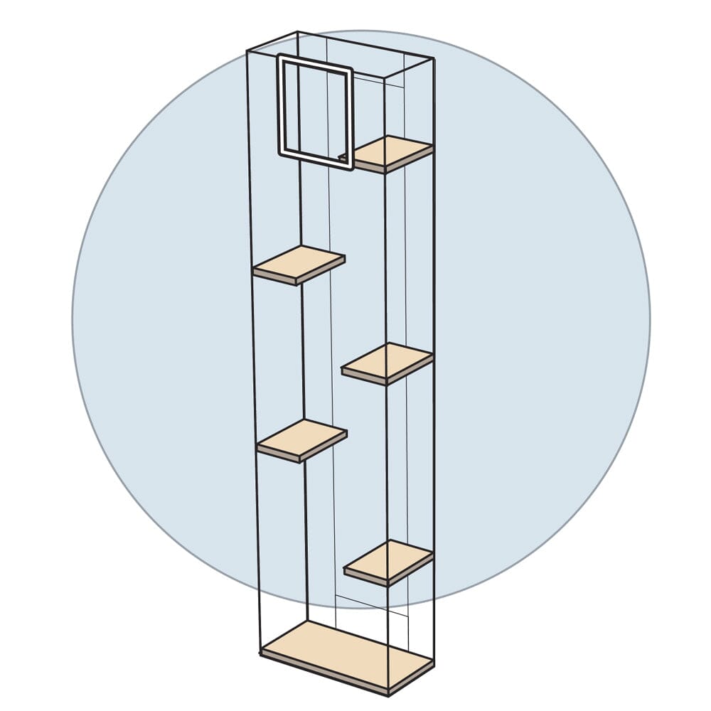 TW48 Tower - Front Top Single Entry/Exit Point - Habitat Haven