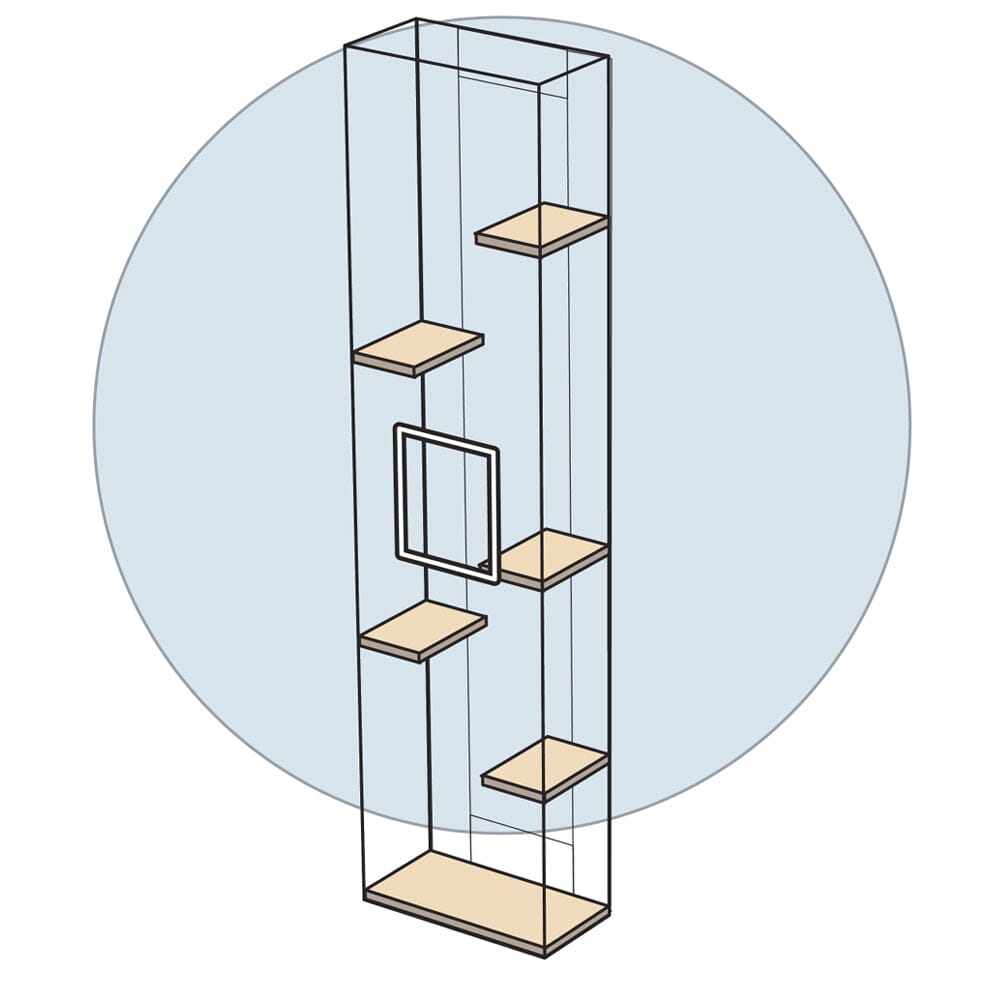 TW58 Tower - Front Center Single Entry/Exit Point - Habitat Haven